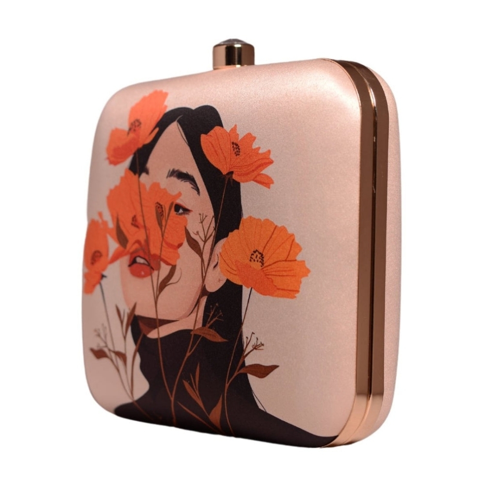 Handcrafted Poppy Veil Clutch - Picture 5 of 5